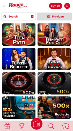 Rouge Casino Mobile Croupier en direct