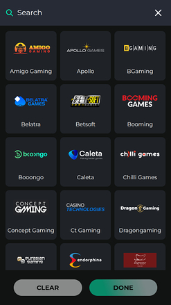 Desarrolladores de juegos móviles del Royal Coala Casino