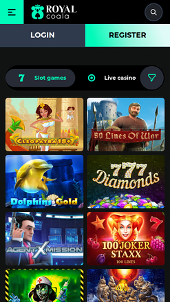 Juegos móviles del Royal Coala Casino