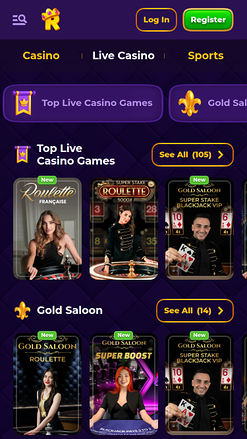 Royal Game Casino Mobile Live Dealer