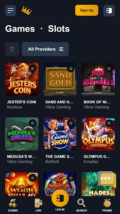 Jogos para celular do Royal Spinz Casino