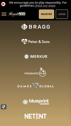 Royale500 Casino Mobile Game Developers