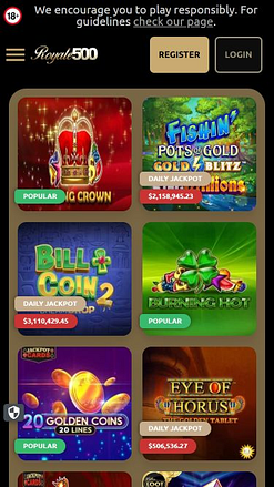 Royale500 Casino Mobile Jackpot