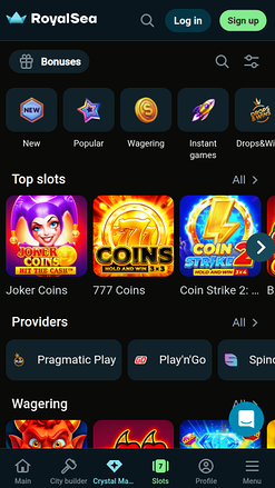 Giochi del casinò RoyalSea