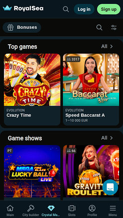 Croupier dal vivo del casinò RoyalSea