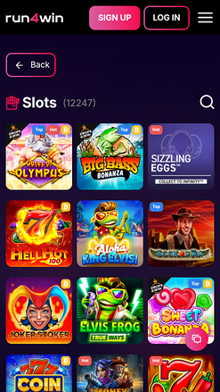 Мобильные игры казино Run4Win