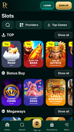 RX Casino Mobile Games