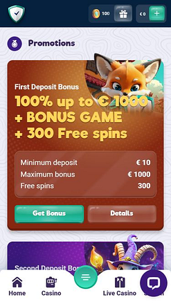 Promozioni SafeCasino per dispositivi mobili