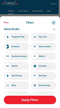 Desarrolladores del juego móvil Saga Kingdom Casino