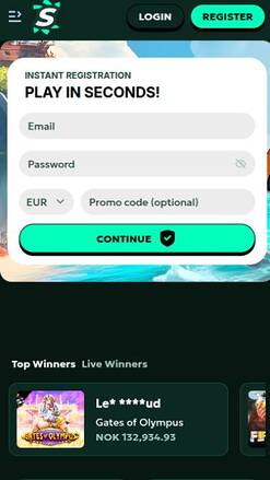 Домашняя страница казино SagaSpins