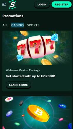 Акции казино SagaSpins