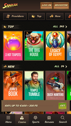 Jeux de casino Sankra