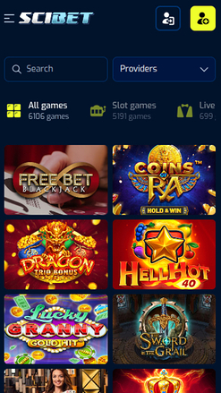 Scibet Casino Games Mobile