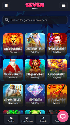 Seven Casino Mobile Games