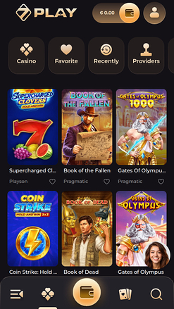 Sevenplay Casino Mobile Games