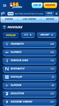 Développeurs de jeux mobiles de casino SG