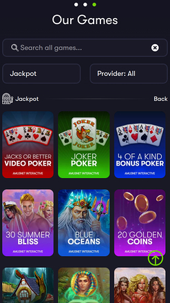 Jackpot mobile du casino Shangri La Live