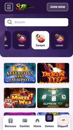 Jackpot mobile du casino Shazam