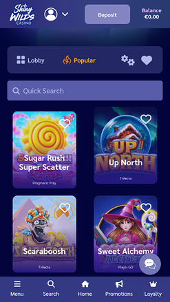 Shiny Wilds Casino Mobile Games