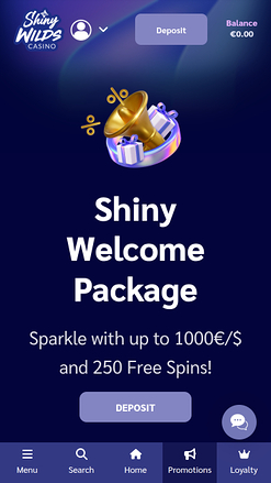 Shiny Wilds Casino Mobile-Aktionen