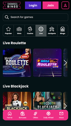 Showreel Bingo Casino Mobile Croupier en direct