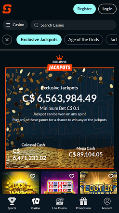 SIA Casino Mobile Jackpot