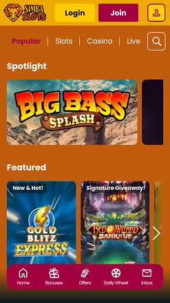 Jeux mobiles de casino Simba Slots