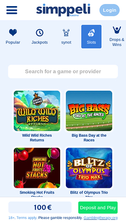 Semplici giochi da casinò per dispositivi mobili