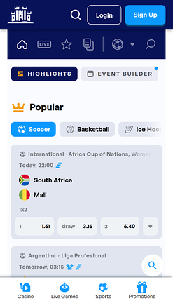 Sky Hills Casino Mobile-Sportwetten