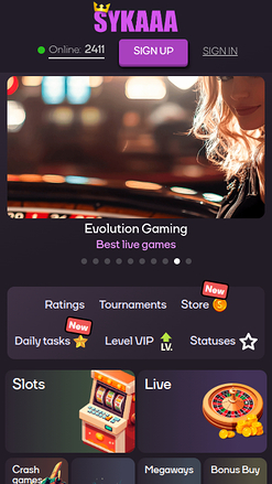 Home page mobile di Sykaaa