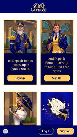 Promociones móviles de Slot Express Casino