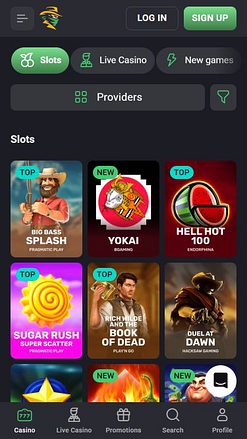 Jeux mobiles de casino Slot Hunter