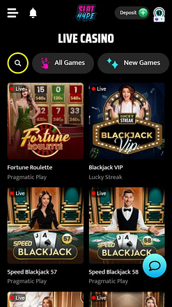 Slot Hype Casino Mobile Live Dealer