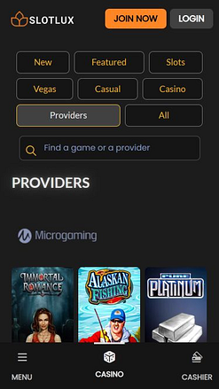 Desenvolvedores de jogos para dispositivos móveis Slot Lux Casino