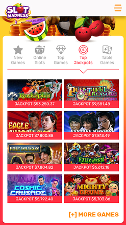 Мобильный джекпот Slot Madness Casino