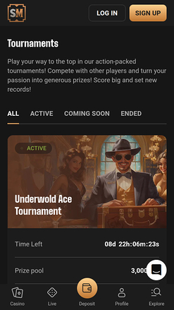 Tournois mobiles de SlotMafia Casino