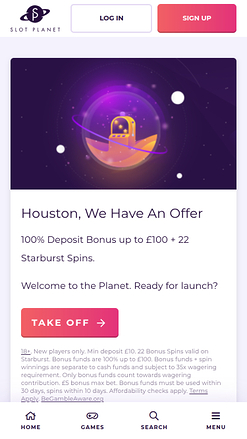 Slot Planet Casino Mobile Promotions