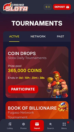 Slota Casino Mobile Tournaments