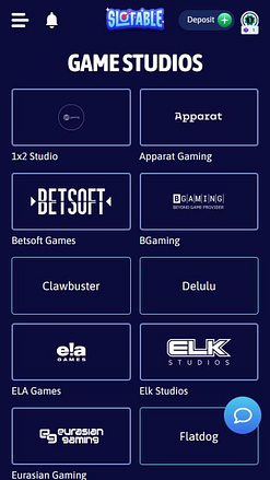 Desenvolvedores de jogos para dispositivos móveis Slotable Casino