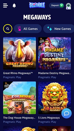 Jogos Slotable Casino Mobile Megaways
