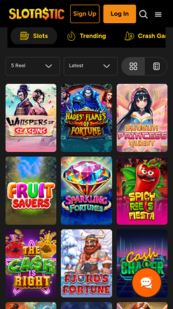 Jeux mobiles de Slotastic Casino