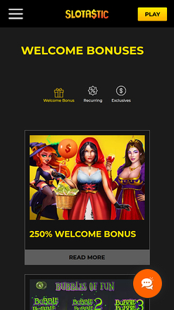 Promotions mobiles de Slotastic Casino