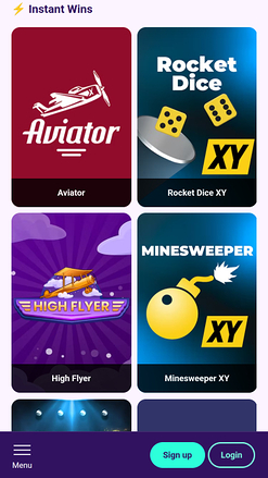 Jeux instantanés mobiles de Slotbox Casino