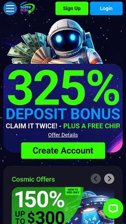 Promotions mobiles de Sloto Stars Casino