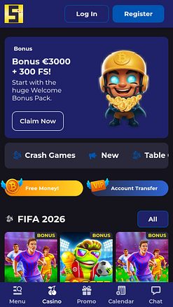 Slotobit Casino Mobile Homepage