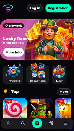 Slotornado Casino Mobile Homepage