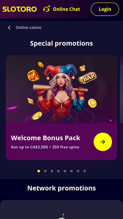 Slotoro Casino Promotions Mobile