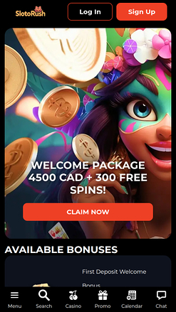 Promozioni mobile di SlotoRush Casino