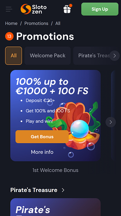 Slotozen Casino Mobile Promotions