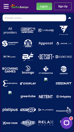 Développeurs de jeux mobiles de SlotsAmigo Casino